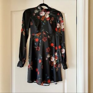 UO Floral Open Back Mini Dress